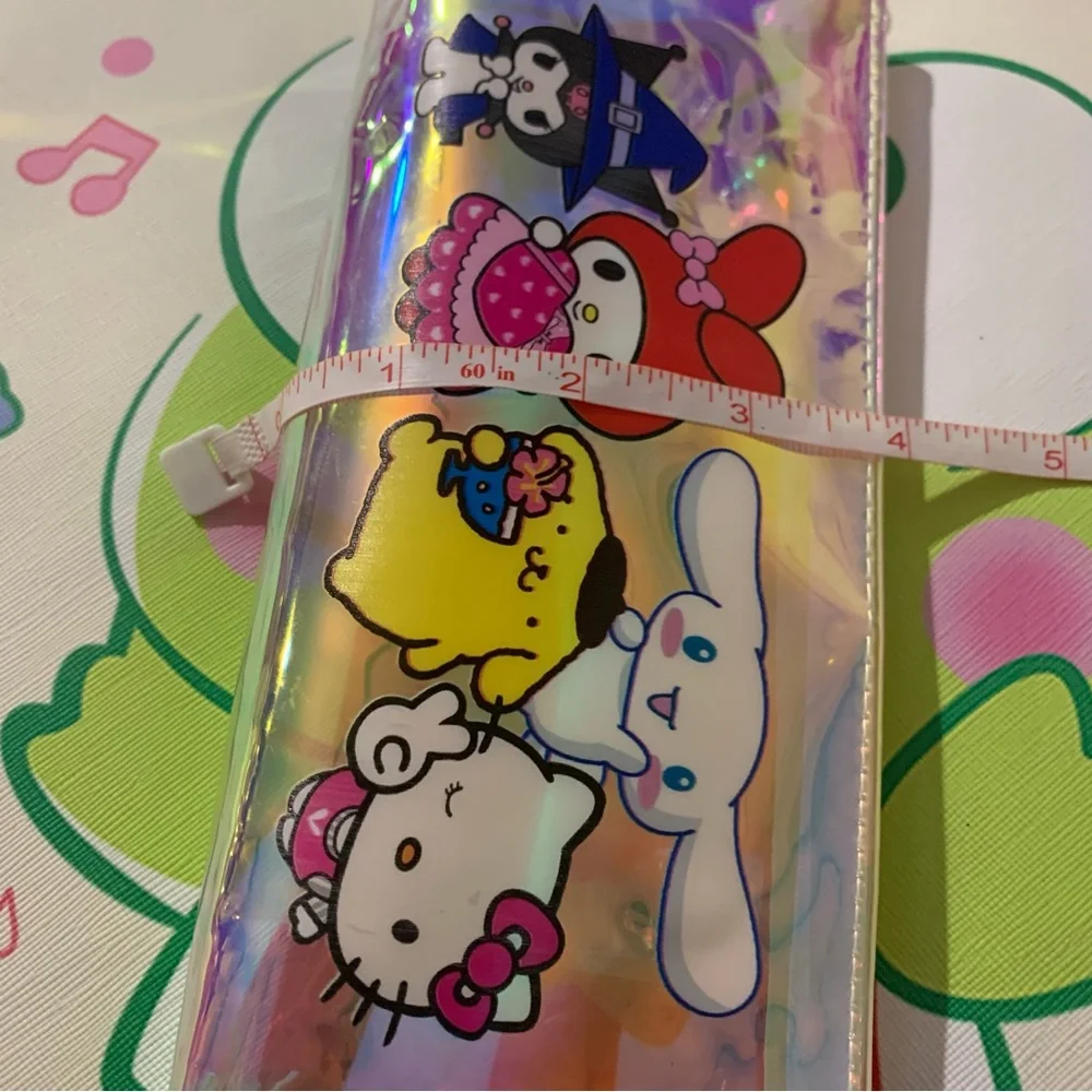 Sanrio Characters Holographic Clear Zip Pencil Pouch